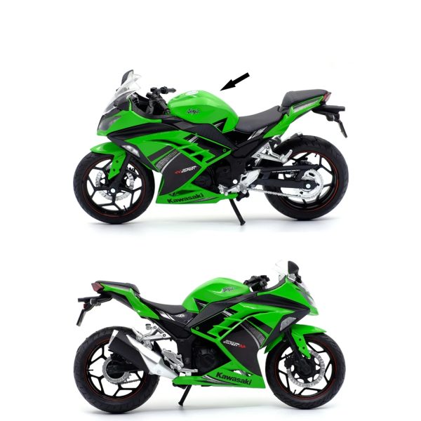 موتور بازی مدل Automaxx 1:12 Kawasaki Ninja 250 | سبز | گارانتی اصالت و سلامت فیزیکی کالا