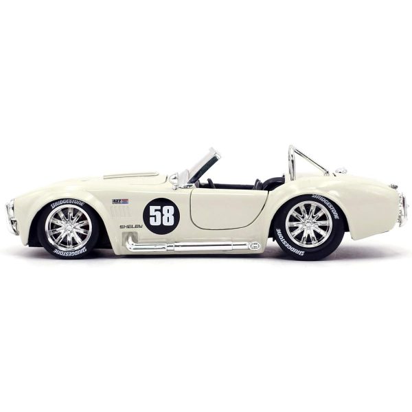 ماکت ماشین جادا مدل 1965 Shelby Cobra 427 S/C | سفید | گارانتی اصالت و سلامت فیزیکی کالا