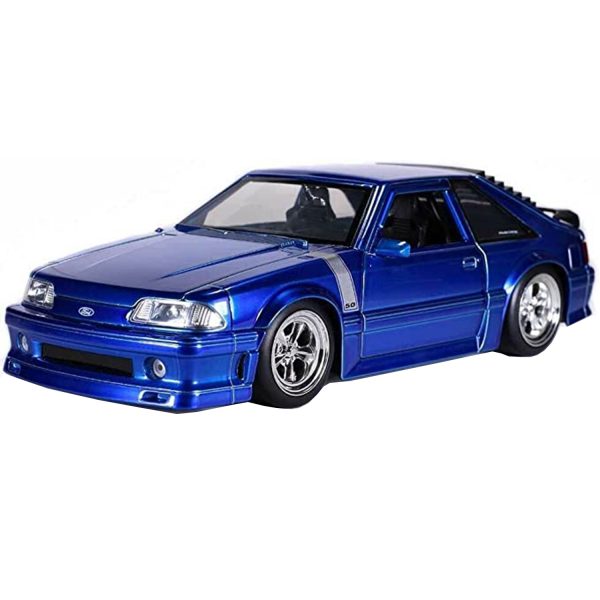 ماکت ماشین جادا مدل فلزی Ford Mustang GT 1989 | آبی | گارانتی اصالت و سلامت فیزیکی کالا