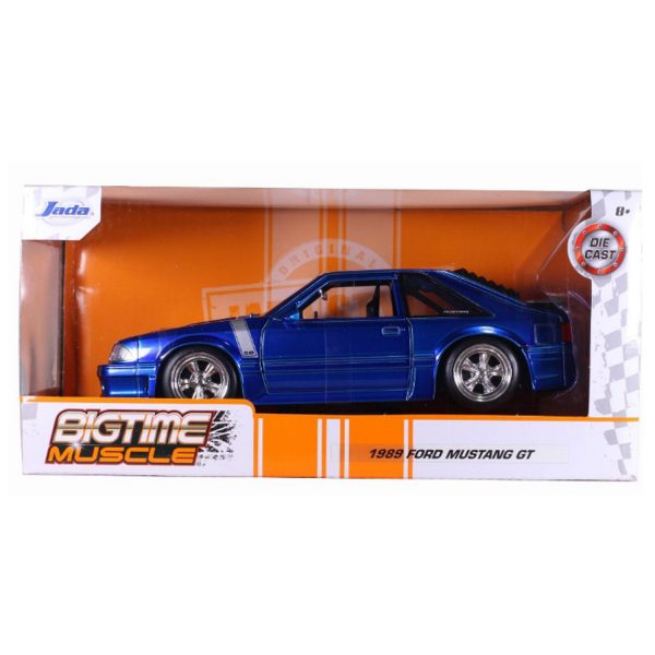 ماکت ماشین جادا مدل فلزی Ford Mustang GT 1989 | آبی | گارانتی اصالت و سلامت فیزیکی کالا