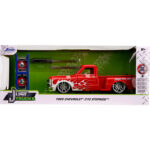 ماکت ماشین جادا مدل فلزی 1969 Chevrolet C10 Stepside with Tyre Rack | قرمز | گارانتی اصالت و سلامت فیزیکی کالا