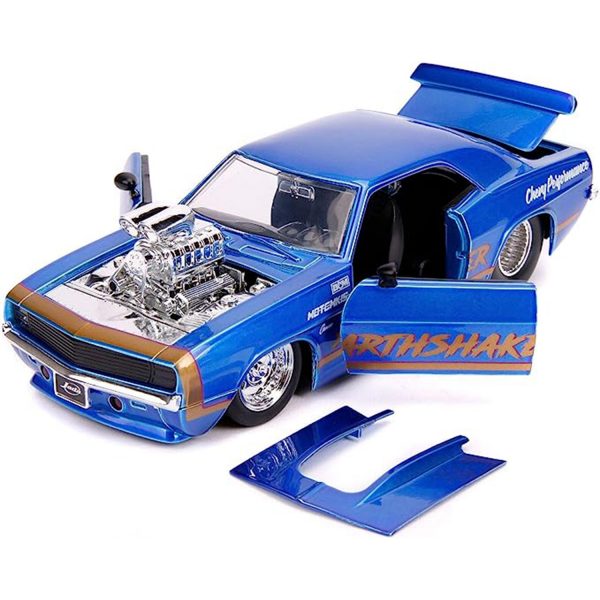 ماکت ماشین جادا مدل 1969 Chevy Camaro Earthshaker | آبی | گارانتی اصالت و سلامت فیزیکی کالا