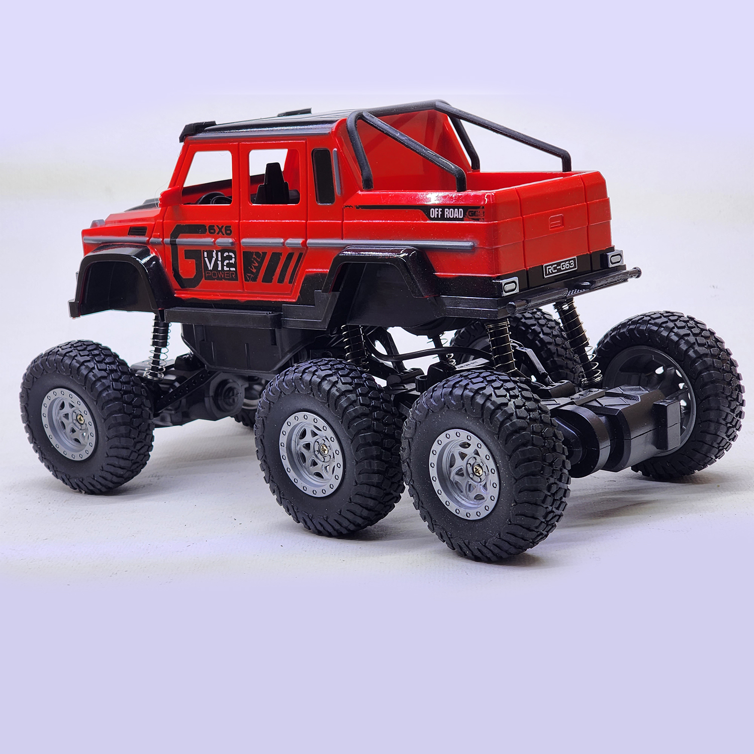 ماشین بازی مدل فنری 6 چرخ SUPER OFFROAD