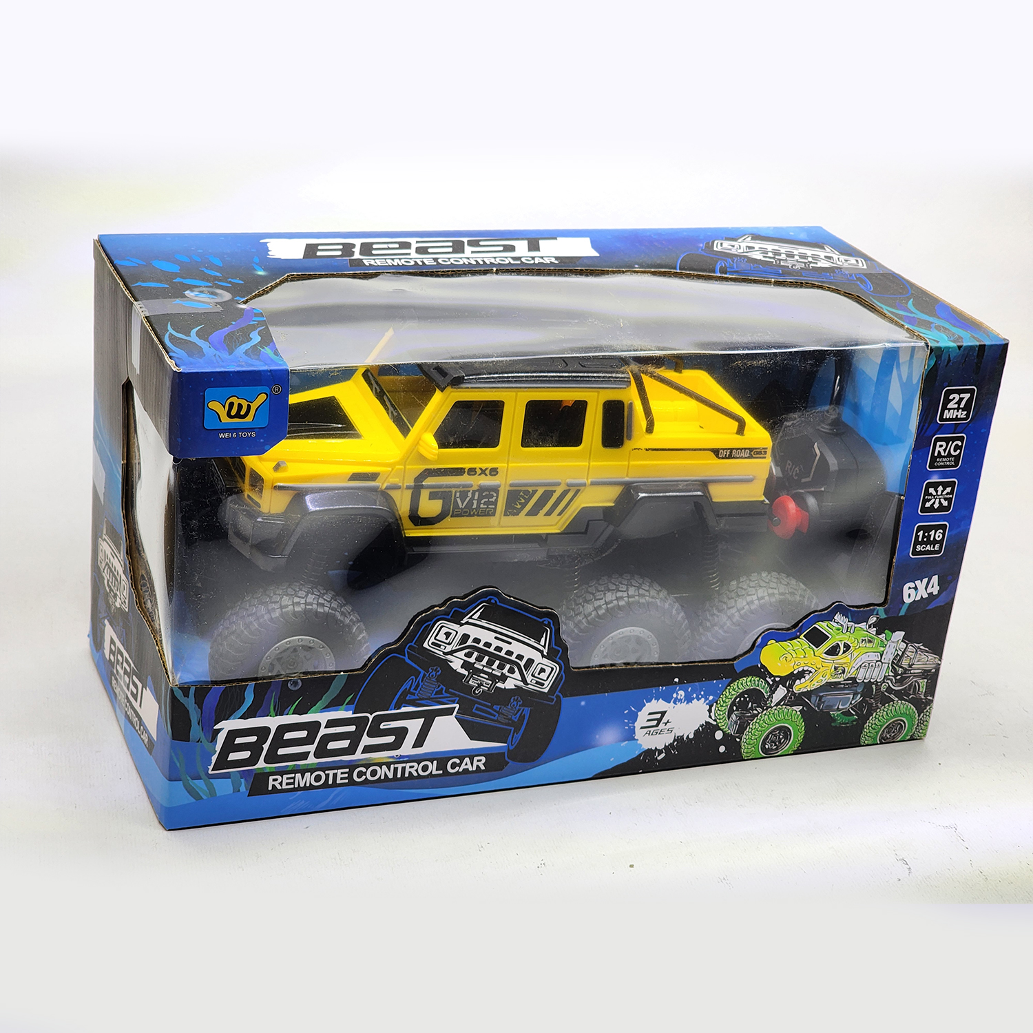 ماشین بازی مدل فنری 6 چرخ SUPER OFFROAD