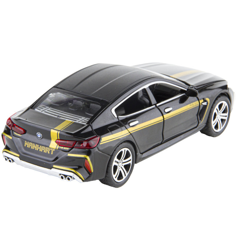 ماکت ماشین مدل عقبکش فلزی موزیکال BMW MANHART M8