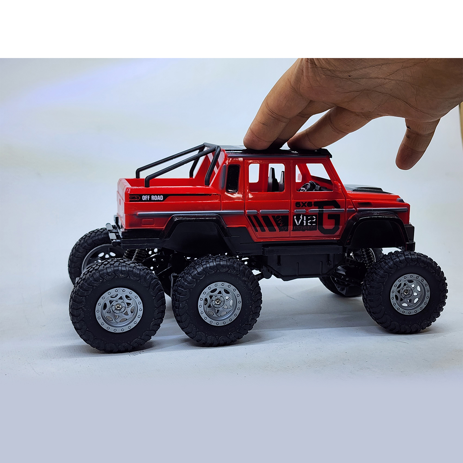 ماشین بازی مدل فنری 6 چرخ SUPER OFFROAD