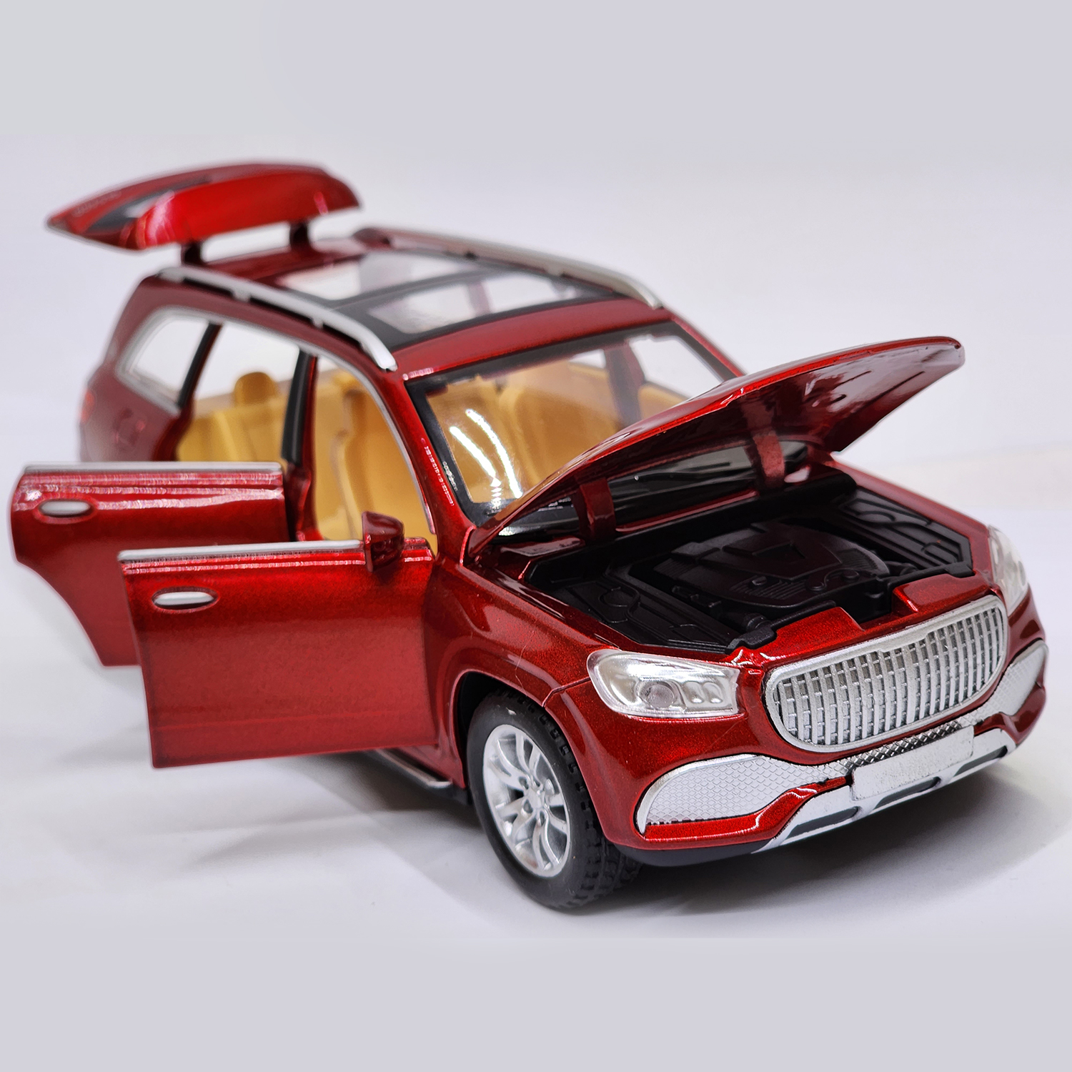 ماکت ماشین مدل فلزی عقبکش بنز میباخ GLS600