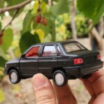 ماشین بازی ناب سل مدل فلزی عقب کش پراید MATT COVER CUSTOM - تصویر 5