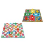 بازی فکری مدل منچ و مارپله پارچه ای - تصویر 5