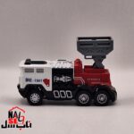 ماشین بازی ناب سل مدل فلزی عقب کش آتش نشانی بالابر کد 01 - تصویر 4