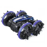 ماشین بازی کنترلی مدل آب و خاک stunt car 2in1