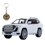 ماکت ماشین ناب سل مدل تویوتا لندکروز فلزی TOYOTA LANDCRUISER LC300 به همراه جاسوییچی - تصویر 3