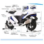 موتور بازی ناب سل مدل سوزوکی هایابوسا دودزا شارژی کد SUZUKI HAYABUSA SPRAY 003 1:6 - تصویر 12