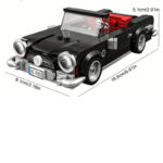 ساختنی 339 تکه ناب سل مدل مرسدس بنز 190 اس ال دبلیو کلاسیک اسپرت Mercedes-Benz 190 SLW BUILDING BLOCKS SPORTCAR BLK 339 PCS 190 - تصویر 4
