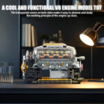 ساختنی 692 تکه ناب سل مدل کیت موتور شارژی حرکتی V8 ENGINE - تصویر 3