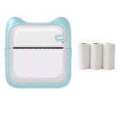 پرینتر لیبل زن ناب سل مدل پرتابل شارژی کد BL-NAAB001111 به همراه سه عدد رول کاغذی