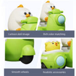 اسباب بازی ناب سل مدل جوجه و مرغ فشاری قدرتی وسپا سوار CHIKEN FUN PRESSURE مجموعه 2 عددی - تصویر 10