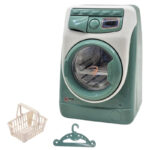 اسباب بازی ناب سل مدل ماشین لباسشویی چراغدار موزیکال کد WASHING MACHINE NAAB001 به همراه چوب لباسی و سبد لباس - تصویر 2