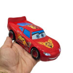 ماکت ماشین ناب سل مدل مک کوئین فلزی چراغدار موزیکال کد McQueen Metal Light-Up Musical به همراه استند - تصویر 5