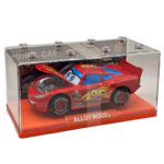ماکت ماشین ناب سل مدل مک کوئین فلزی چراغدار موزیکال کد McQueen Metal Light-Up Musical به همراه استند - تصویر 9
