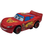 ماکت ماشین ناب سل مدل مک کوئین فلزی چراغدار موزیکال کد McQueen Metal Light-Up Musical به همراه استند - تصویر 2