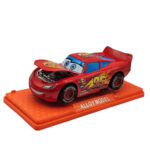 ماکت ماشین ناب سل مدل مک کوئین فلزی چراغدار موزیکال کد McQueen Metal Light-Up Musical به همراه استند - تصویر 4