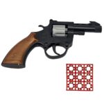 تفنگ بازی ناب سل مدل هفت تیر ترقه ای پلیس کد Firecracker gun - تصویر 2