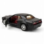ماکت ماشین ناب سل مدل دوج چلنجر هلکت فلزی چراغدار موزیکال کد HAND PAINTED DODGE CHALLENGER HELCAT REDTRIME SCALE1:48 به همراه استند و باکس شفاف - تصویر 7