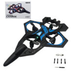 هواپیما بازی ناب سل مدل جت جنگنده کنترلی عمود پرواز شارژی چراغدار کد Airplane Toy Jet Fighter Model, Vertical Flight, Rechargeable, Control, with Lights 2.4GHZ - تصویر 8