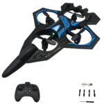 هواپیما بازی ناب سل مدل جت جنگنده کنترلی عمود پرواز شارژی چراغدار کد Airplane Toy Jet Fighter Model, Vertical Flight, Rechargeable, Control, with Lights 2.4GHZ - تصویر 6