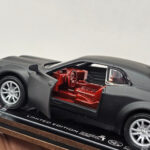 ماکت ماشین ناب سل مدل دوج چلنجر هلکت فلزی چراغدار موزیکال کد HAND PAINTED DODGE CHALLENGER HELCAT REDTRIME SCALE1:48 به همراه استند و باکس شفاف - تصویر 11