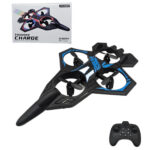 هواپیما بازی ناب سل مدل جت جنگنده کنترلی عمود پرواز شارژی چراغدار کد Airplane Toy Jet Fighter Model, Vertical Flight, Rechargeable, Control, with Lights 2.4GHZ - تصویر 9