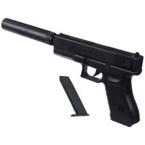 تفنگ بازی ناب سل مدل کلت لیزردار کد COLTTOY GUN METAL P180-2 مناسب برای نوجوانان