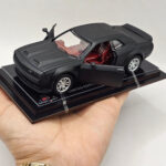 ماکت ماشین ناب سل مدل دوج چلنجر هلکت فلزی چراغدار موزیکال کد HAND PAINTED DODGE CHALLENGER HELCAT REDTRIME SCALE1:48 به همراه استند و باکس شفاف - تصویر 15