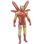 فیگور ناب سل طرح مرد آهنی مدل آیرون من چراغدار کد Light-up Iron Man figure naab001 ارتفاع 18 سانتی‌متر - تصویر 3