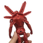 فیگور ناب سل طرح مرد آهنی مدل آیرون من چراغدار کد Light-up Iron Man figure naab001 ارتفاع 18 سانتی‌متر - تصویر 5