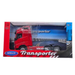 ماکت ماشین ناب سل مدل تریلی اسکانیا ولی فلزی 10چرخ کد SCALE 1:32 WELLY TRANSPORTER SCANIA V8 R730 - تصویر 3
