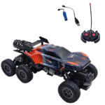 ماشین بازی کنترلی ناب سل مدل آفرود فنری چراغدار دودزا شارژی 6 چرخ 6 کانال کد SPRAY CLIMBING CAR SCALE 1:16 LIGHT FUNCTION 27 MHZ RADIO OPERATION - تصویر 4