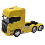 ماکت ماشین ناب سل مدل تریلی اسکانیا ولی فلزی 10چرخ کد SCALE 1:32 WELLY TRANSPORTER SCANIA V8 R730 - تصویر 7