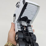 ماکت ماشین ناب سل مدل تریلی اسکانیا ولی فلزی 10چرخ کد SCALE 1:32 WELLY TRANSPORTER SCANIA V8 R730 - تصویر 4