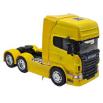 ماکت ماشین ناب سل مدل تریلی اسکانیا ولی فلزی 10چرخ کد SCALE 1:32 WELLY TRANSPORTER SCANIA V8 R730 - تصویر 2
