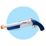ست تفنگ بازی ناب سل مدل شاتگان دوربین دار پوکه پران تیر ابری کمرشکن کد SUPER GUN SOFT BULLET BT2026C مناسب برای نوجوانان سایز 42*15 سانتی متر - تصویر 4