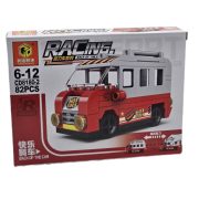 ساختنی 82 تکه ناب سل مدل ماشین فود تراک هات داگ طرح عقب کش کد 82PCS RACING BACK OF THE CAR NO.CD8180TEAM02