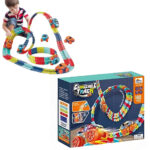 اسباب بازی ناب سل مدل 188 تکه ریسینگ چراغدار کد 188PCS CHANGEABLE TRACK WHIT CAR360 ROTATE همراه یک عدد ماشین با چرخش 360 درجه روی ریل ها - تصویر 15