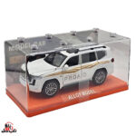 ماکت ماشین ناب سل مدل تویوتا پرادو لند کروز فلزی چراغدار موزیکال کد Metallic TOYOTA PRADO LAND CRUISER toy with lights and music به همراه استند - تصویر 7
