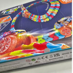 اسباب بازی ناب سل مدل 188 تکه ریسینگ چراغدار کد 188PCS CHANGEABLE TRACK WHIT CAR360 ROTATE همراه یک عدد ماشین با چرخش 360 درجه روی ریل ها - تصویر 14