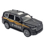 ماکت ماشین ناب سل مدل تویوتا پرادو لند کروز فلزی چراغدار موزیکال کد Metallic TOYOTA PRADO LAND CRUISER toy with lights and music به همراه استند - تصویر 10