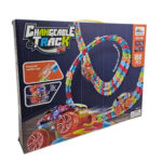 اسباب بازی ناب سل مدل 188 تکه ریسینگ چراغدار کد 188PCS CHANGEABLE TRACK WHIT CAR360 ROTATE همراه یک عدد ماشین با چرخش 360 درجه روی ریل ها - تصویر 11