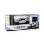 ماشین بازی کنترلی ناب سل مدل تسلا شارژی چراغدار موزیکال کد TESLA REMOTE CONTROL NEW ENERGY ELECTRIC CAR 2.4GHZ به همراه ایستگاه شارژ - تصویر 5