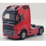 ماشین بازی ناب سل مدل تریلی کشنده ولوو تک محور فلزی موزیکال چراغدار اف هاچ عقب کش کد VOLVO FH NAAB001 - تصویر 4
